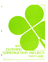 4-H clothing construction project: Leader's guide