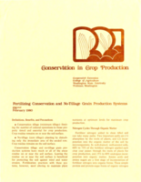 Fertilizing conservation and no-tillage grain production systems