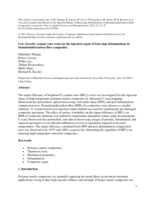 Low viscosity cyanate ester resin for the injection repair of hole-edge delaminations in bismaleimide/carbon fiber composites