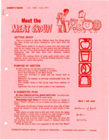 Leader's Guide: Meet the meat group!