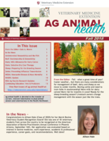 Veterinary Medicine Extension Newsletter, Fall 2018
