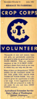 Crop corps volunteer