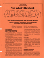 Pork production systems with business analysis: The low-investment, low-intensity confinement system (2 groups of sows farrow-to-finish)