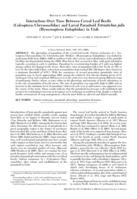 Interactions over time between cereal leaf beetle (Coleoptera: Chrysomelidae) and larval parasitoid Tetrastichus julis (Hymenpotera: Eulophidae) in Utah
