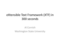 XTF in 300 seconds