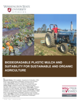 Biodegradable plastic mulch and suitability for sustainable and organic agriculture
