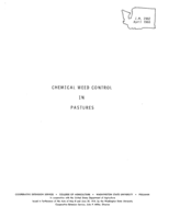Chemical weed control in pastures