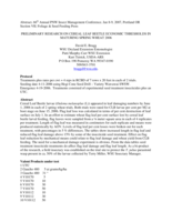 Preliminary research on cereal leaf beetle economic thresholds in maturing spring wheat 2006