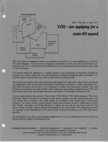 You are applying in a national 4-H award program