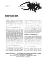 Removing bees from homes and buildings