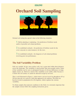 Orchard Soil Sampling