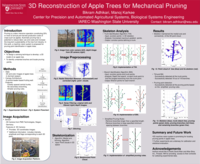 3D reconstruction of appletrees for mechanical pruning
