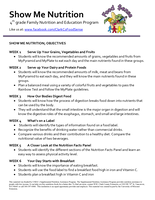 Show Me Nutrition: Objectives