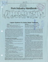 Waste management: Lagoon systems for swine waste treatment