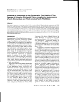 Influence of Substratum on the Comparative Food Habits of Two Species of Estuarine Stichaeoid Fishes, Anoplarchus purpurescens (Family Stichaeidae) and Pholis ornata  (Family Pholididae)