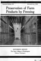 Preservation of farm products by freezing