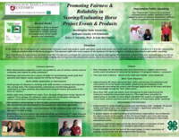Promoting fairness and reliability in scoring/evaluating 4-H horse project events and products