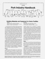 Building Materials and equipment for Swine facilities