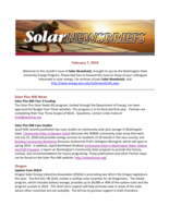 Solar Newsbriefs, February 7, 2019
