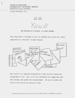 You are applying in a national 4-H award program