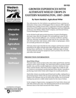 Grower Experiences with Alternate Wheat Crops in Eastern Washington 1997-2000 (Alternate Crops Series)