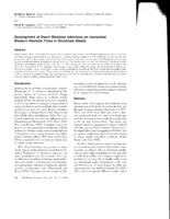 Development of Dwarf Mistletoe Infections on Inoculated Western Hemlock Trees in Southeast Alaska