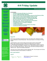 4-H Friday Update, September 23, 2016
