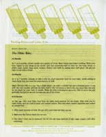 Feeding babies and little kids: The older baby