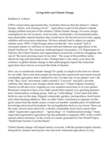 Callum Column: Living Soils and Climate Change