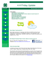 4-H Friday Update, March 20, 2015