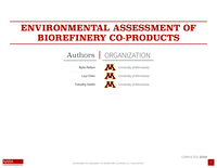 Environmental Assessment of Biorefinery Co-Products