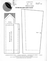 Pattern for shirt sleeve placket