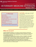 Veterinary Medicine Extension Newsletter, Summer 2014