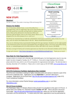 CloverGram, September 1, 2015