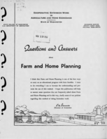 Questions and answers about farm and home planning