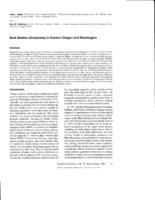 Bark beetles (Scolytidae) in Eastern Oregon and Washington