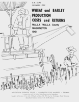 Wheat and barley production costs and returns (Walla Walla county, Washington, 1961)