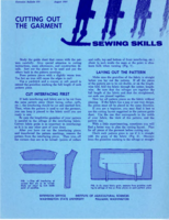 Cutting out the garment