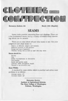 Clothing construction: Seams