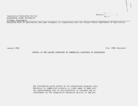 Control of symphylan in commercial plantings of Washington