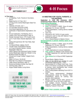 WSU Yakima County Extension 4-H Focus, September 2017