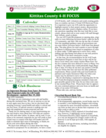WSU Kittitas County Extension 4-H Focus, June 2020