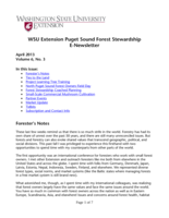 WSU Extension Puget Sound Forest Stewardship E-Newsletter, April 2013