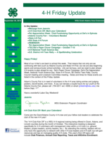 4-H Friday Update, September 4, 2015