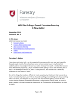 WSU North Puget Sound Extension Forestry E-Newsletter, November 2016