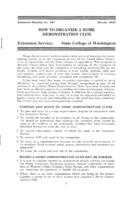 How to organize a home demonstration club