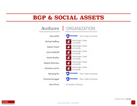 BGP & Social Assets