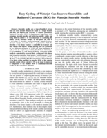 Duty Cycling of Waterjet Can Improve Steerability and Radius-of-Curvature (ROC) for Waterjet Steerable Needles