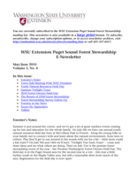WSU Extension Puget Sound Forest Stewardship E-Newsletter, May/June 2010