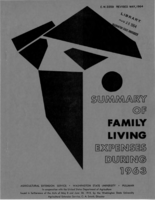 Summary of family living expenses during 1963